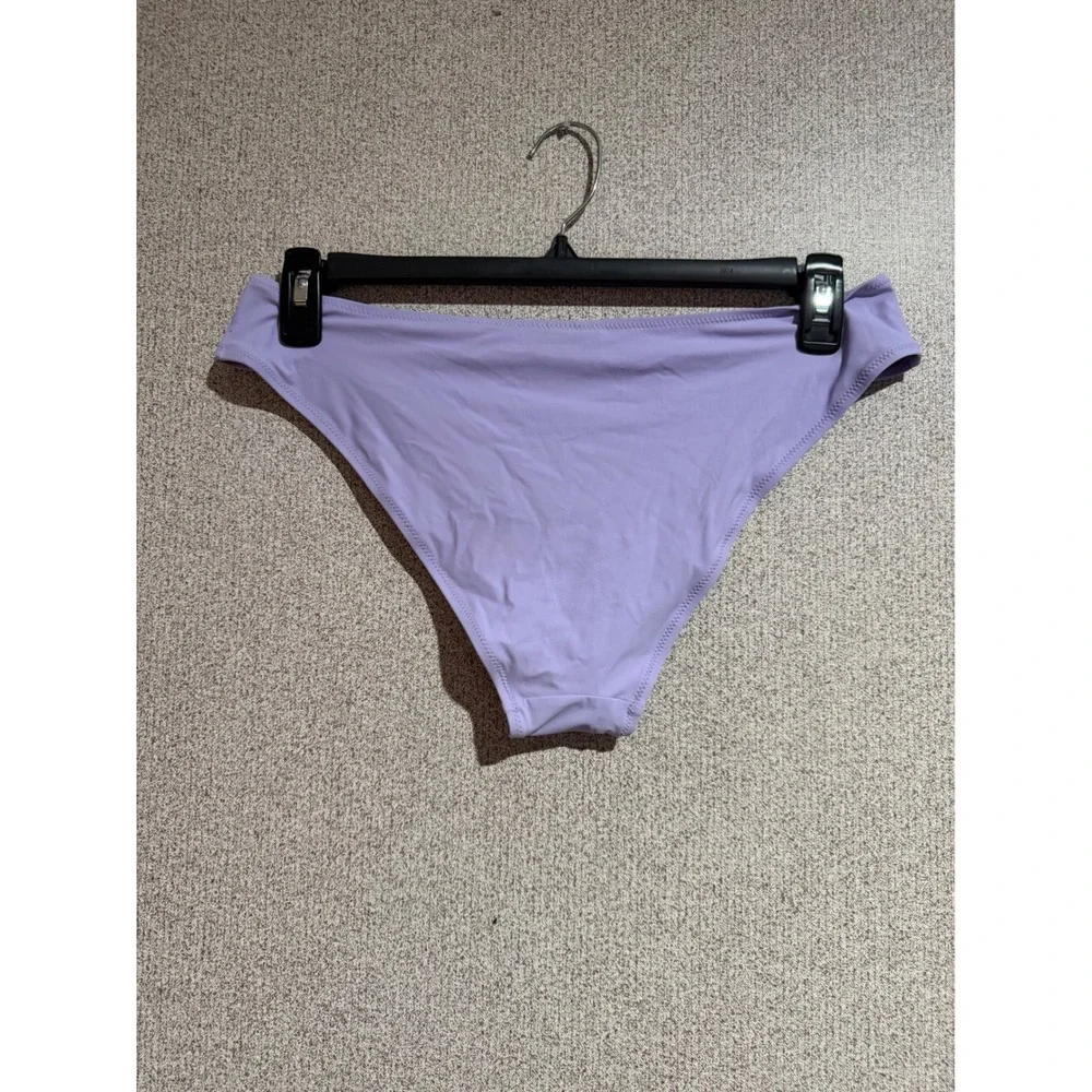 HM Lavender Purple Bikini Bottoms Size 14 Mid Rise Swim Briefs Solid 09293287